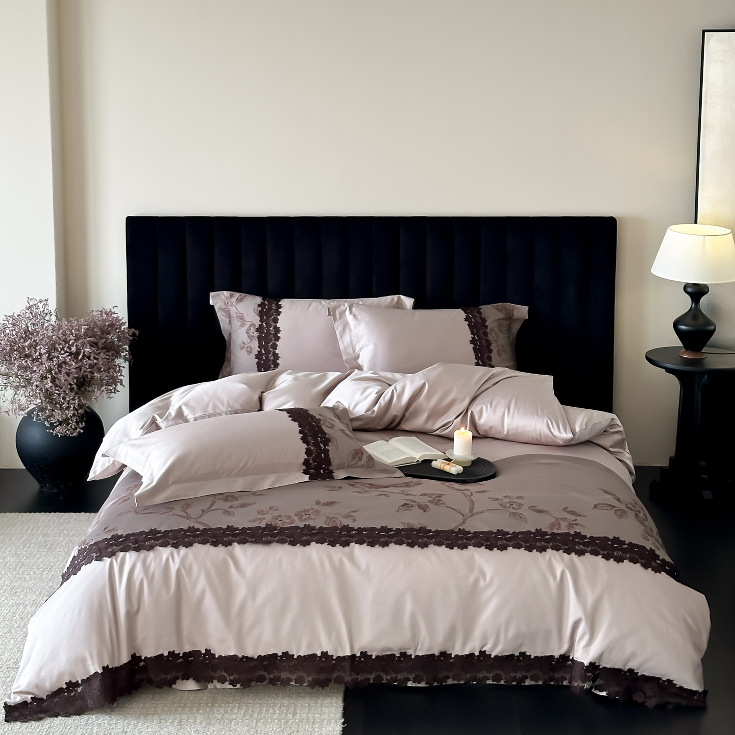 Nordic French Vintage Boho French-style Vintage Four-piece Bedding Set, Light Luxury With A High-end Feel, Romantic 2026 New Model, High-quality_voghion.com