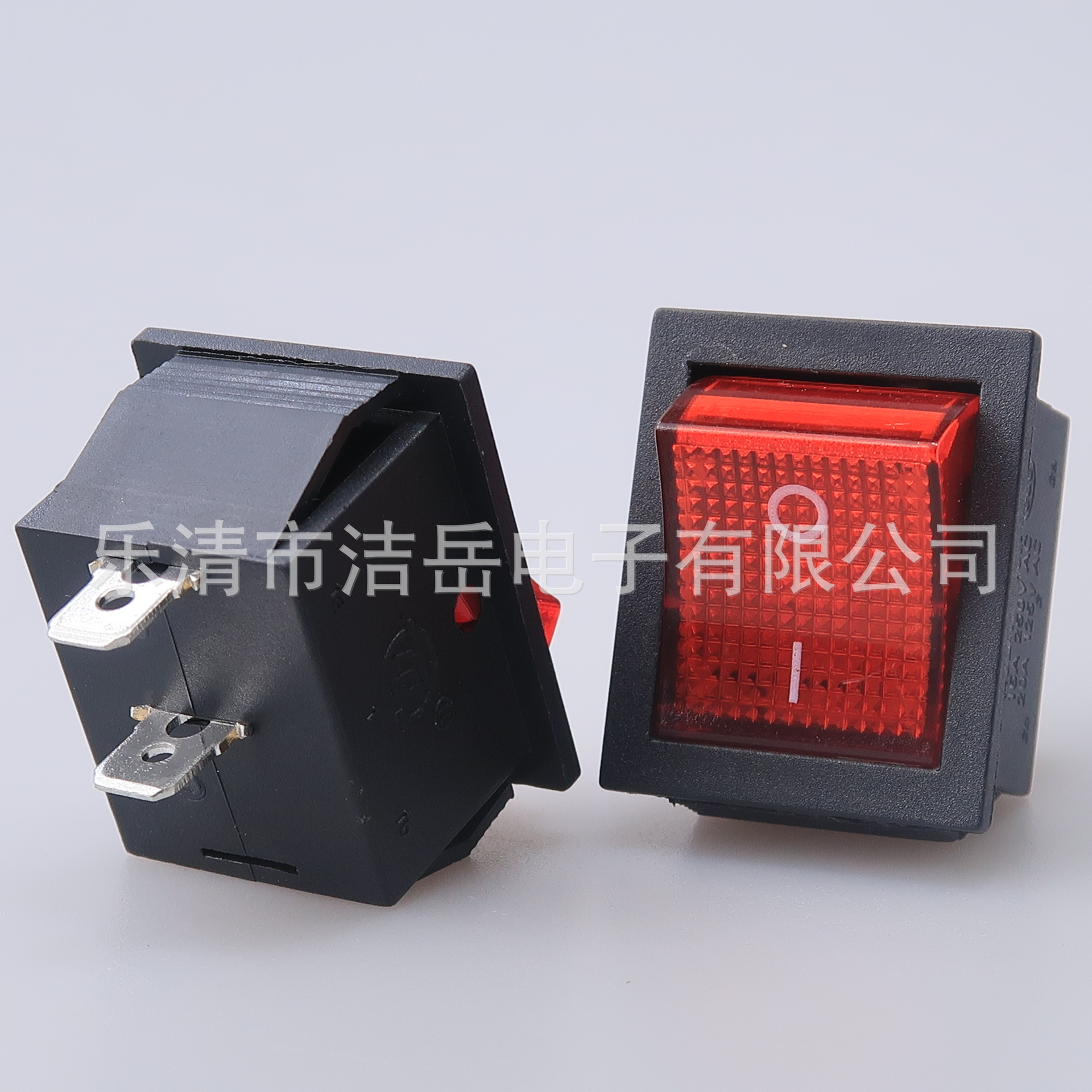 船型开关KCD4二脚二档KCD4中间2脚31*25船型翘班开关大面版