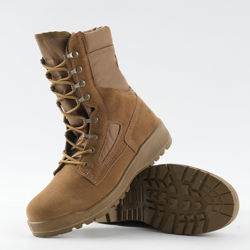 Botas de alto impacto personalizadas al aire libre, zapatos de entrenamiento de goma, zapatos de montaña, zapatos tácticos de primavera y otoño, zapatos de senderismo