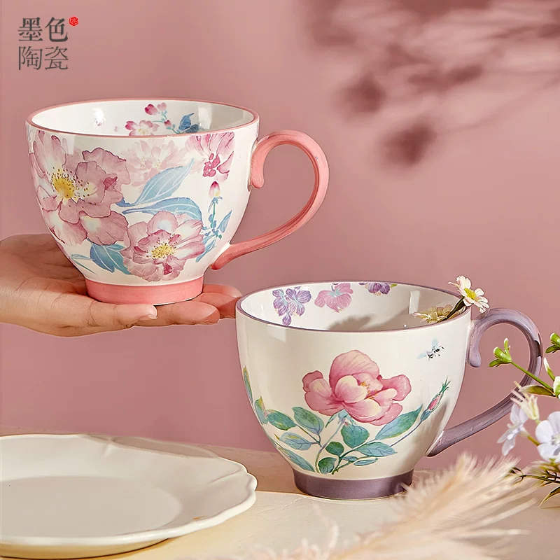 Чашка керамическая для завтрака Or Mi Mingjin марка чашки Макa Гао Ян ценность овсяное молоко чашка для микроволновой печи может нагревать воду чашка