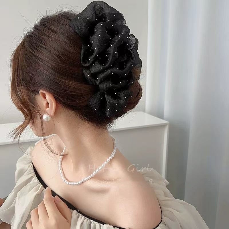 爆款布艺显气质高级感鲨鱼夹合集女饱满后脑勺半扎发鲨鱼发夹发饰|undefined