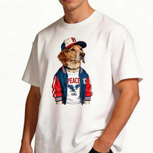 ���羳ŷ�롿1985 Varsity Dog Tee | Retro Baseball Cap Beagle