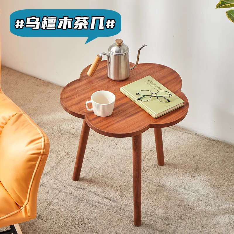 Mesa de té de lujo ligera, mesa de té de estilo pequeño, mesa de alquiler, mesa de sala de estar de alquiler, balcón para el hogar