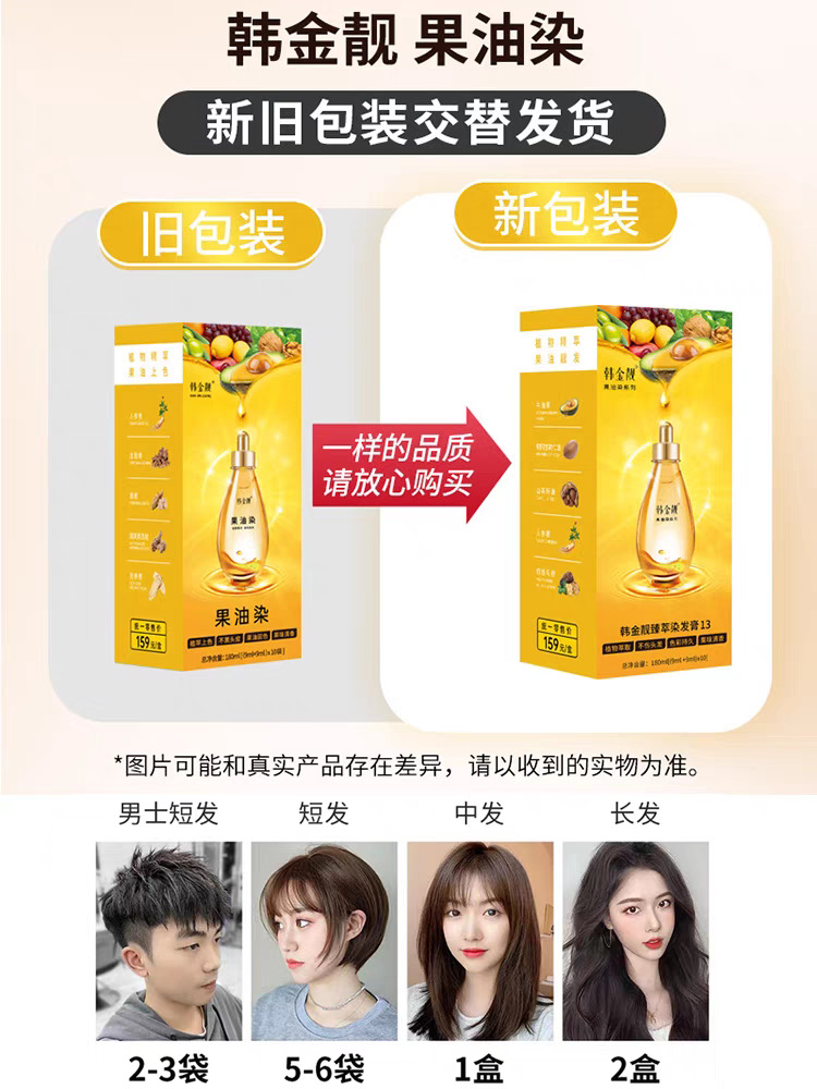 果油染新旧包装