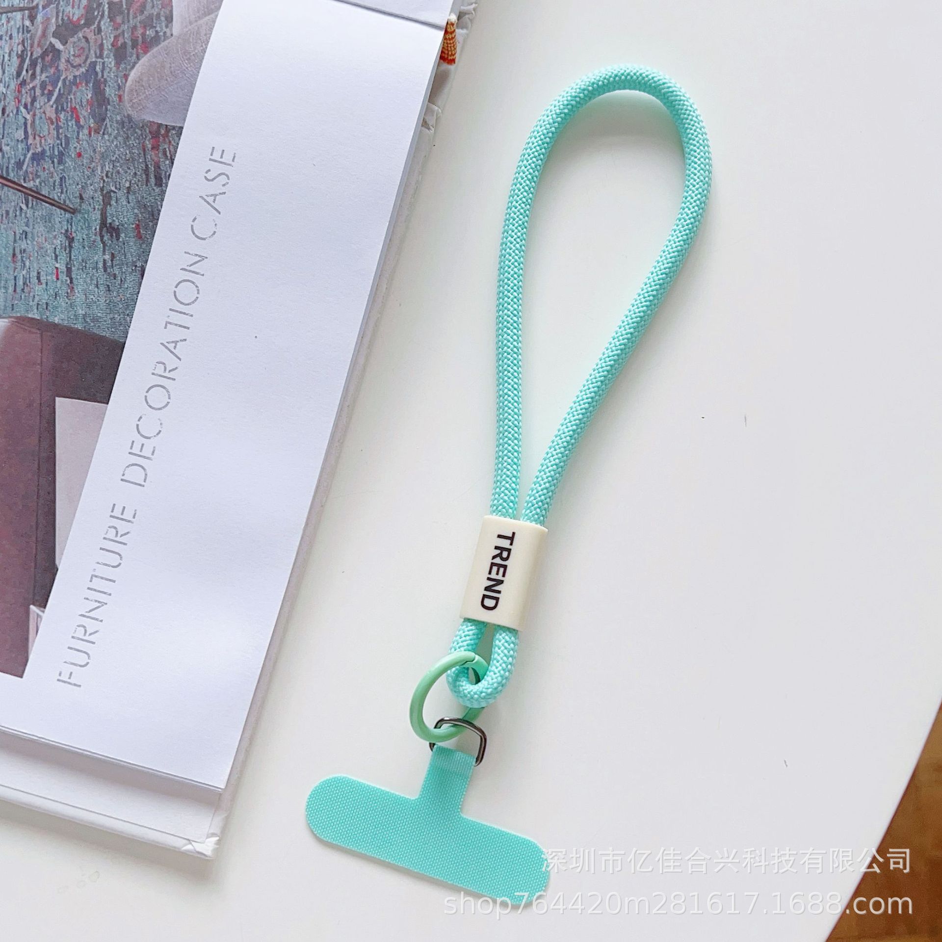 Corto ajustable hebilla de mano anti-pérdida junta de cuerdas de muñeca de poliéster simple de viaje al aire libre