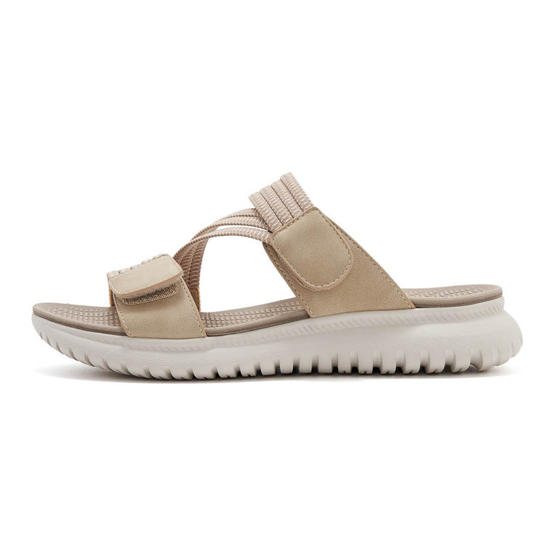 Dép sandal nữ xỏ ngón đế bệt thể thao co giãn cỡ lớn — Màu đen, Màu xanh lam, Màu mơ chi tiết 24