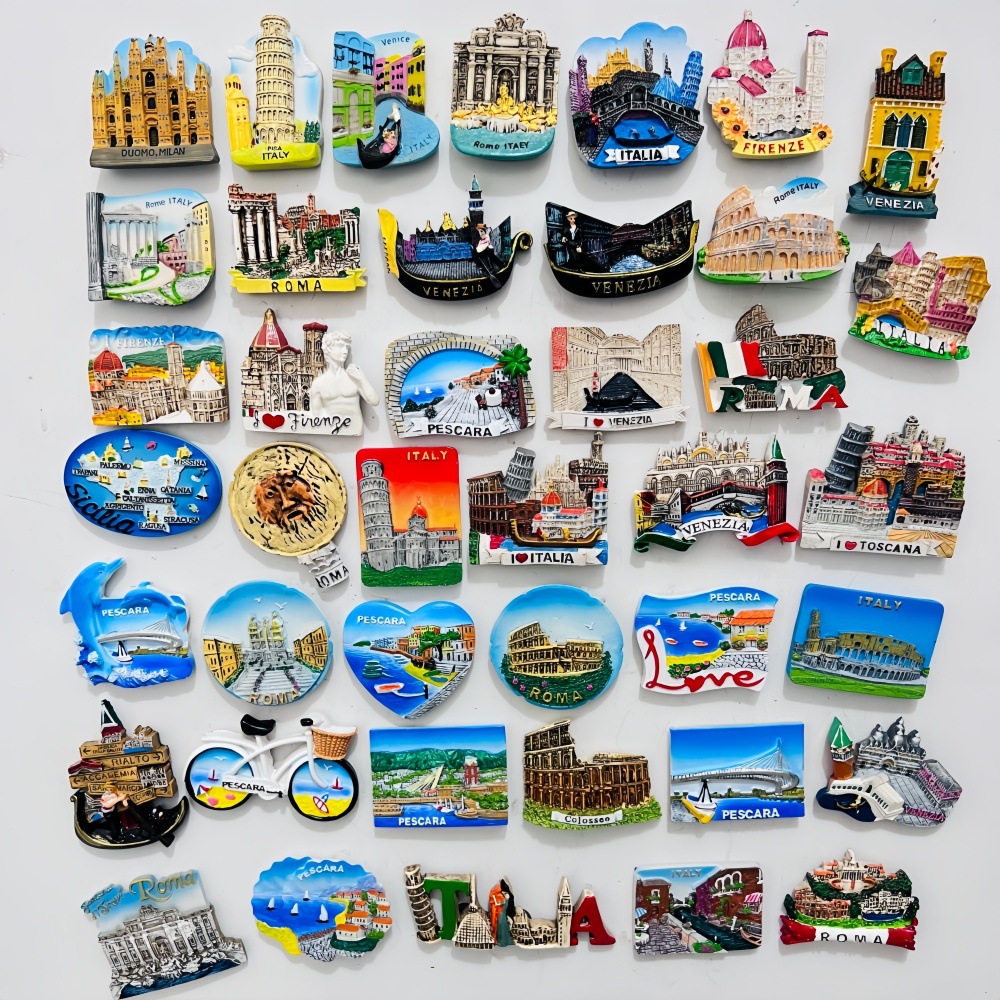 欧洲威尼斯意大利冰箱贴旅游纪念品厂家创意立体高颜值批发手工