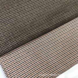 千鸟格羊毛布 外套大衣  连衣裙  裤子面料 TR涤粘梭织色织格子布