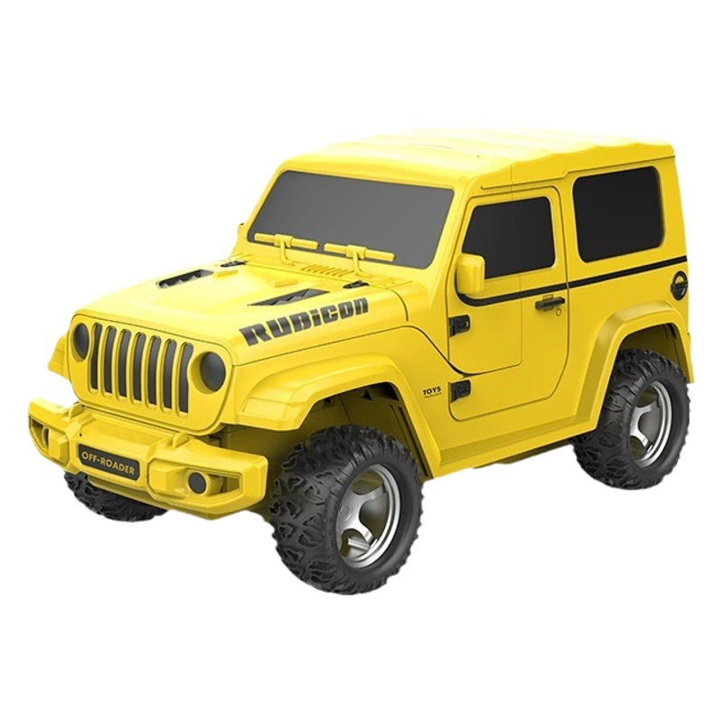 Детская игрушечная машинка-внедорожник Jeep Wrangler с инерционным приводом, устойчивая к столкновениям и падениям
