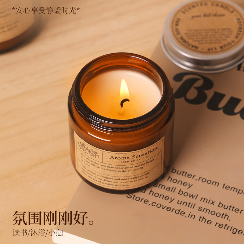Taza de té cera de incienso para el hogar dormitorio velas románticas de perfume cera de soja hecha a mano con regalo de mano decoración regalos pequeños
