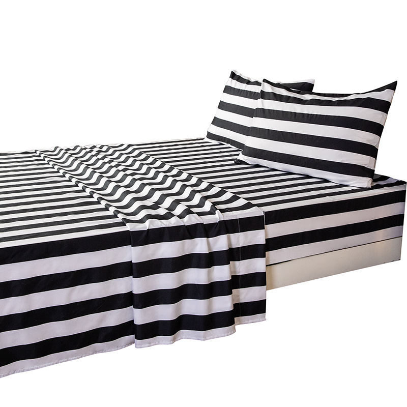 【廠家直銷】四件套 外貿(mào) 床笠*1 床單*1 枕套*2