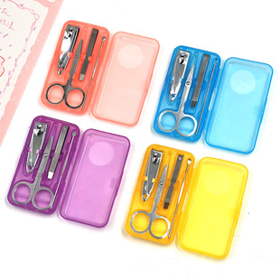 Manufacturer Wholesale Nail Clipper Set Stainless Steel Nail Clipper Set Nail Clipper Four-Piece Set Manicure Tools Pedicure Knife