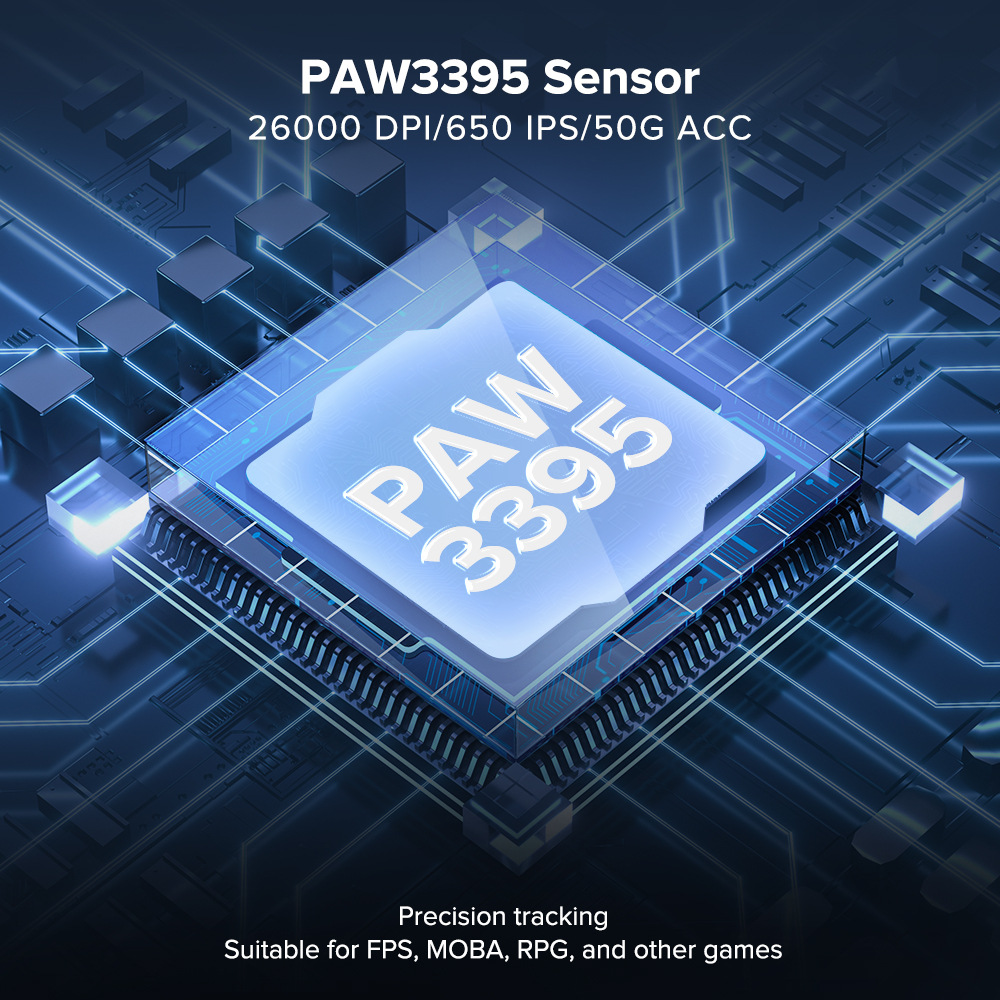 Carefully Selected KYSONA M617 Gaming Mouse Lightweight 8K Return Rate Professional E-sports PAW3395_voghion.com