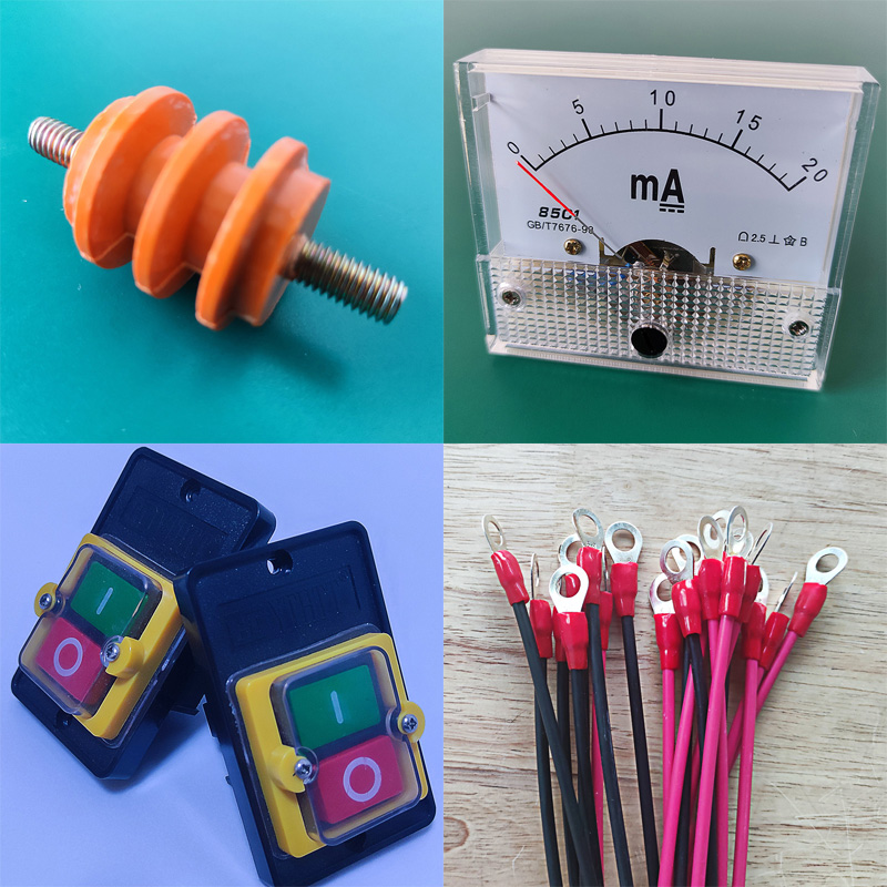 烧烤车油烟净化器配件绝缘接线柱高压连接线电流表电源开关