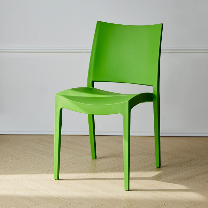 Taburetes de plástico silla de comedor silla de respaldo mesa de comedor silla de comedor confortable espesar silla de moldeo integral para el hogar espesar