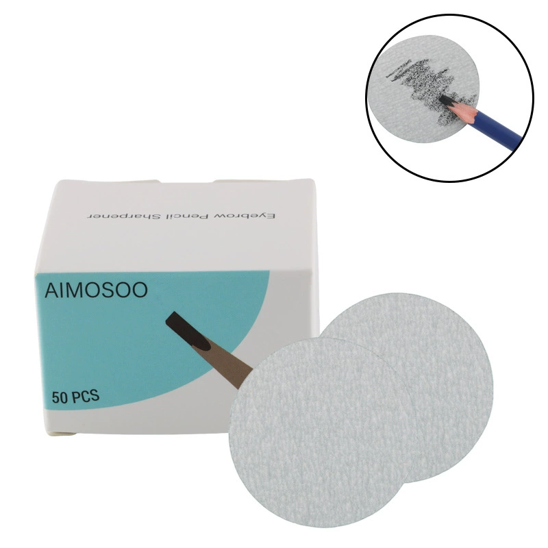 Sharpener, eyebrow pencil with cord, 50 pieces, (Cross-border trading)