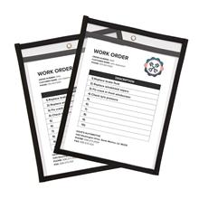 JobTicketHolders8.5*11英寸可重复使用PVC干擦袋票据文件袋