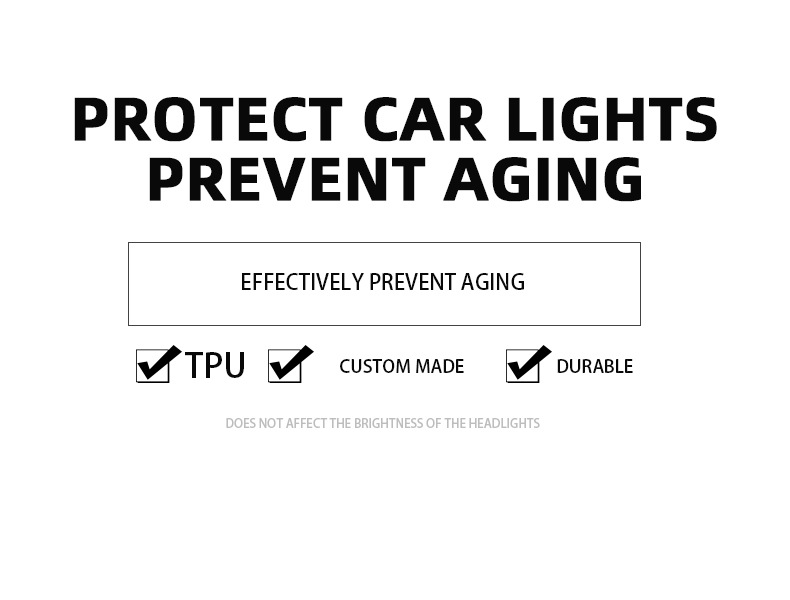 Cross-border car TPU blackened light film PPF headlight protective film scratches automatic repair protective car light transparent car film