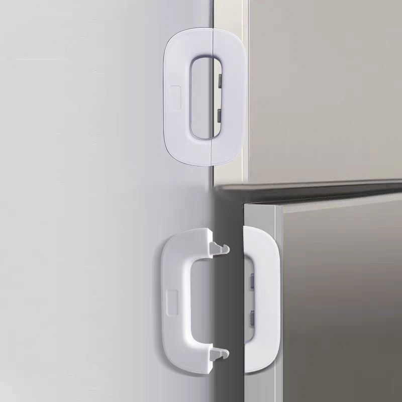 Refrigerator lock, child safety lock, anti-pinch cabinet door lock, refrigerator door lock, baby anti-pinch safety lock