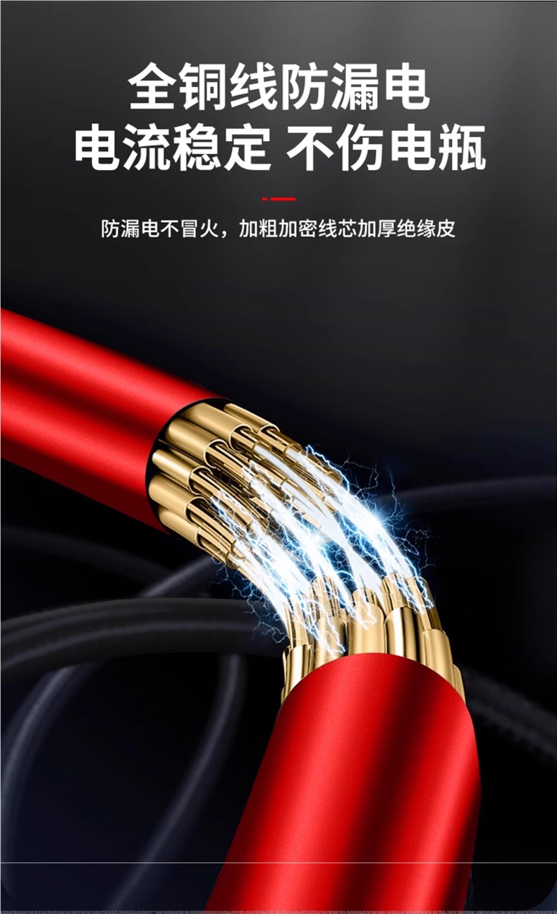 Car Battery Jumper Cables Pure Copper Thickened Car Jumper Wires with Alligator Clips for Starting the Car
