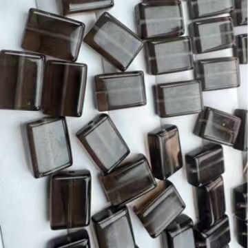 Tiktok Trending Natural Citrine Ice Crystal Rectangular Beads DIY Beading Craft Jewelry Accessories