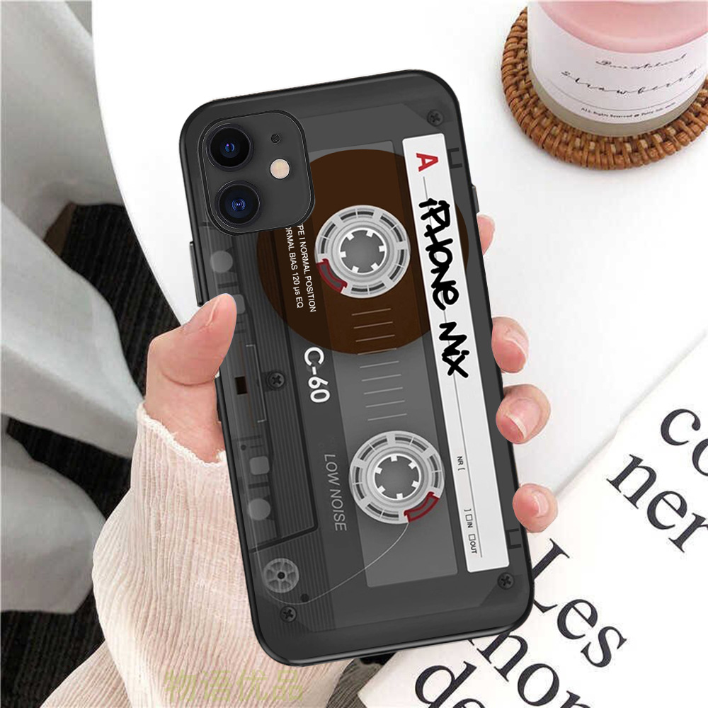 40g Weight iPhone Applicable Brands Phone Cases Classification tpu Material Recorder, Tape Pattern Retro, Classic Style Style Tpu Recorder Tape Retro Classic Style Phone Cases Phone Accessories 8