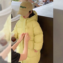2026冬装新款女童连帽三防羽绒服宝宝棉服外套中大童气质百搭棉服