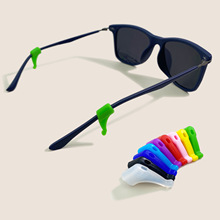 跨境独立站糖果色运动硅胶眼镜配件眼镜固定小号防滑耳套眼镜耳钩