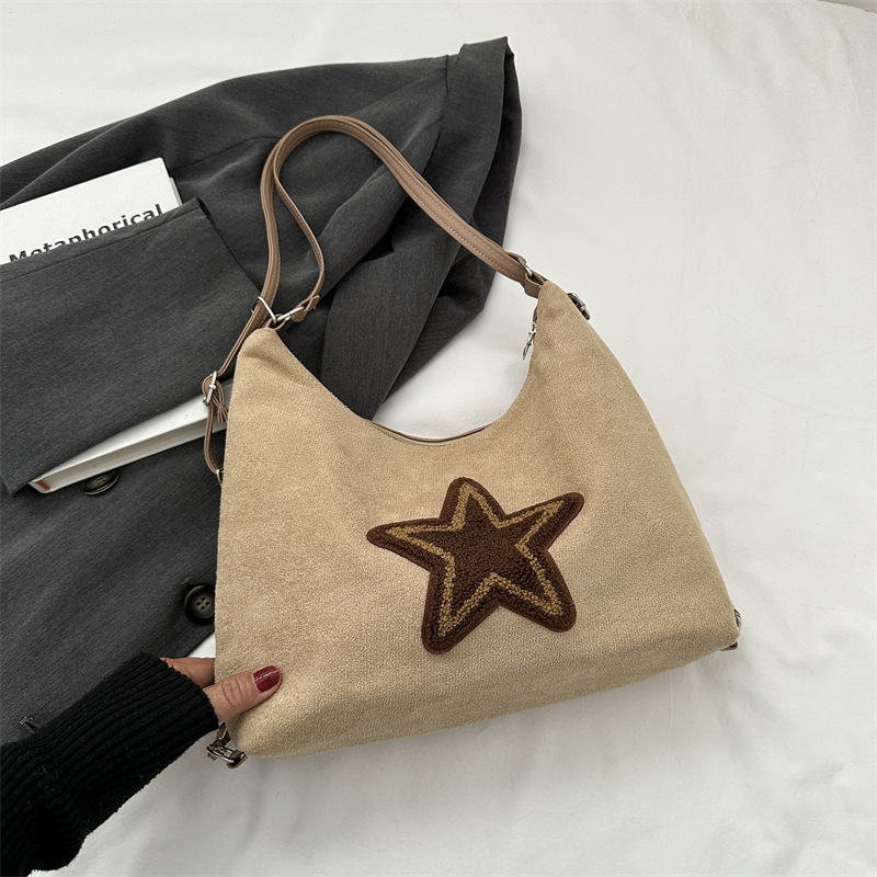 2023 nuevo bolso de cercanías retro simple personalidad de la moda ins esmerilado mochila de gran capacidad bolso de hombro