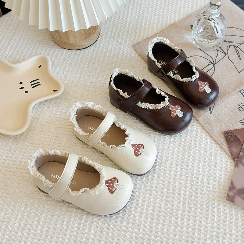 Zapatos de cuero para bebés de niñas 2026 primavera nuevos zapatos de suela suave para niños princesa zapatos de niñas zapatos de bebé
