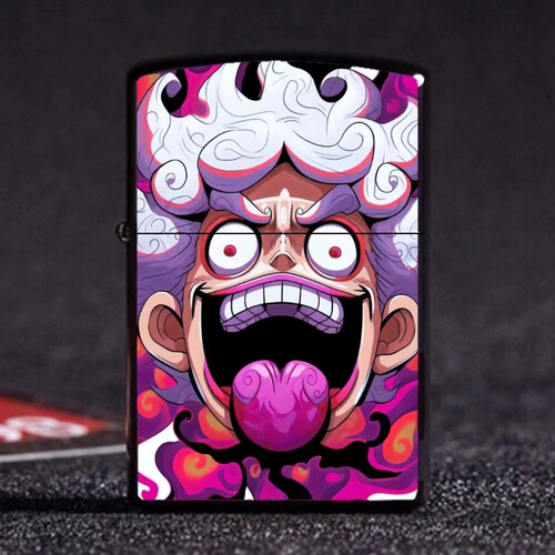 Creative cartoon anime lighter, metal kerosene windproof lighter, factory wholesale, custom-made according to image.