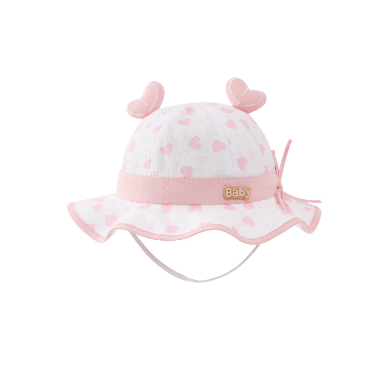 Sombreros para bebés primavera y otoño nuevo bebé mujer arco sombrero pescador princesa coreana ajustable sombrero de neumáticos retro