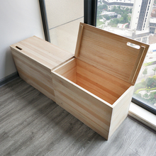 批发木箱储物箱收纳箱可坐凳多功能实木箱子拼床榻榻米盒子整理箱