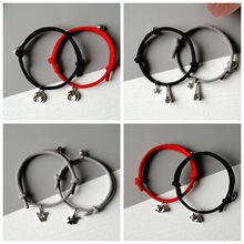 多款可选米兰绳千纸鹤情侣手链 磁铁相吸学生闺蜜手绳七夕礼物