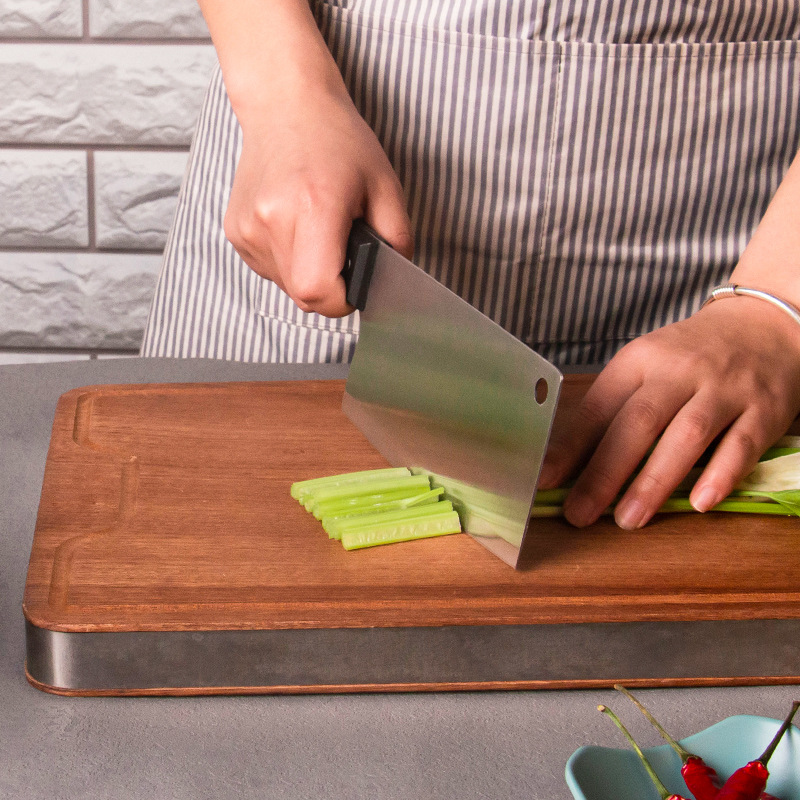 Cuchillo tradicional chino de corte de carne, cuchillo de cocina de estilo antiguo, cuchillo de corte de carne ligero