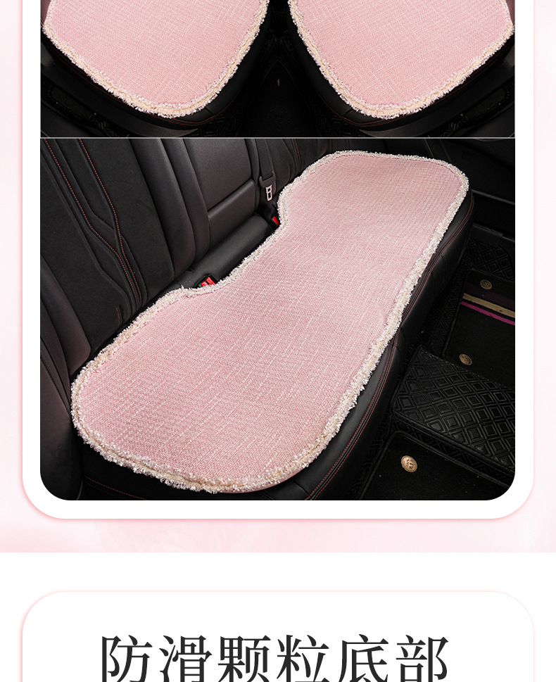 Blue Rain Original Car Headrest and Lumbar Support, Simple Solid Color Butterfly-Shaped Car Neck Pillow, Comfortable Chanel-Style Car Cushion