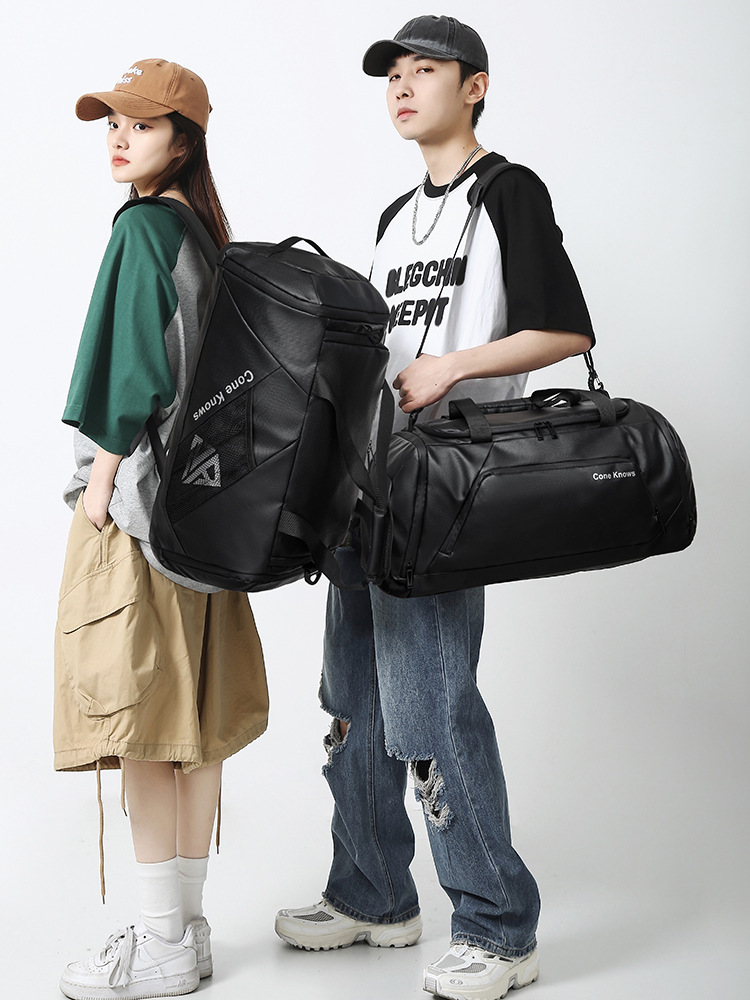 Resistente al agua de gran capacidad de acondicionamiento físico película de envoltura de tela Oxford multifuncional de alta calidad bolso de viaje doble espalda bolso de mano