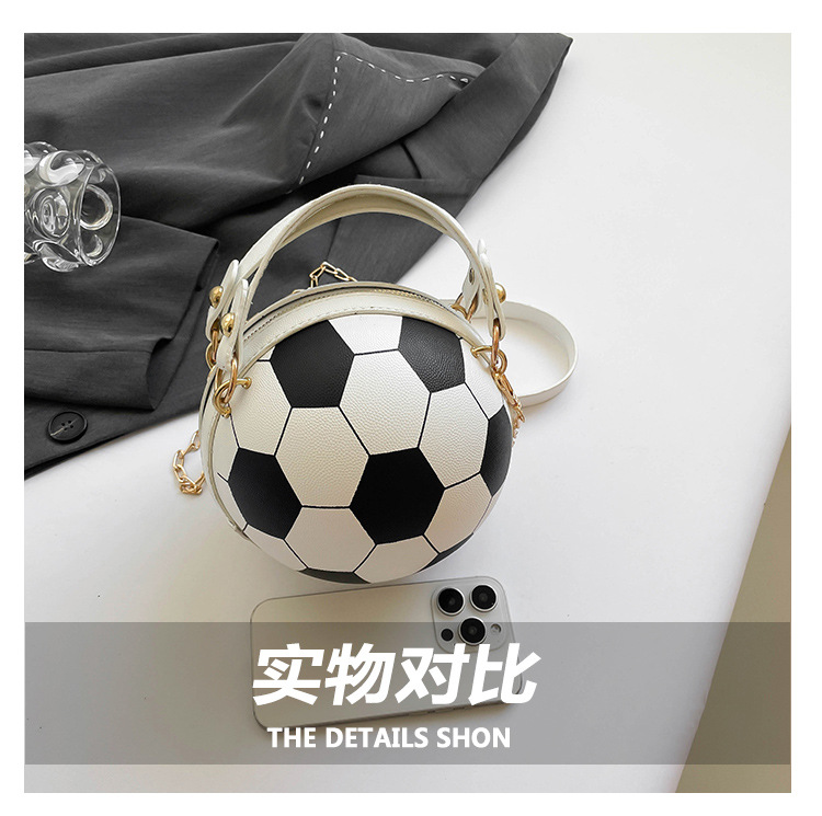 Cross-border bags, women's Instagram personalized basketball bags, new versatile single-shoulder crossbody bags, Korean-style small round bags for women undefined