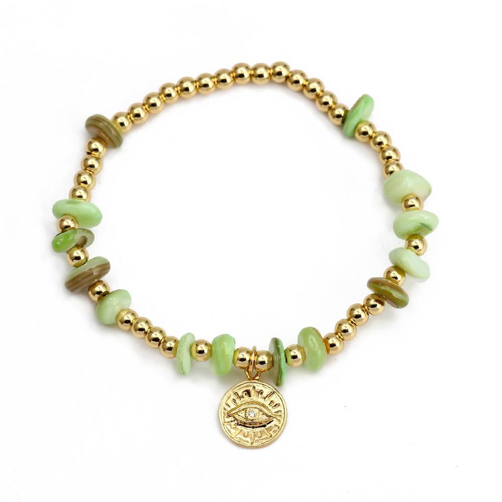 Fashion Eye Copper Inlay Zircon Bracelets 1 Piece