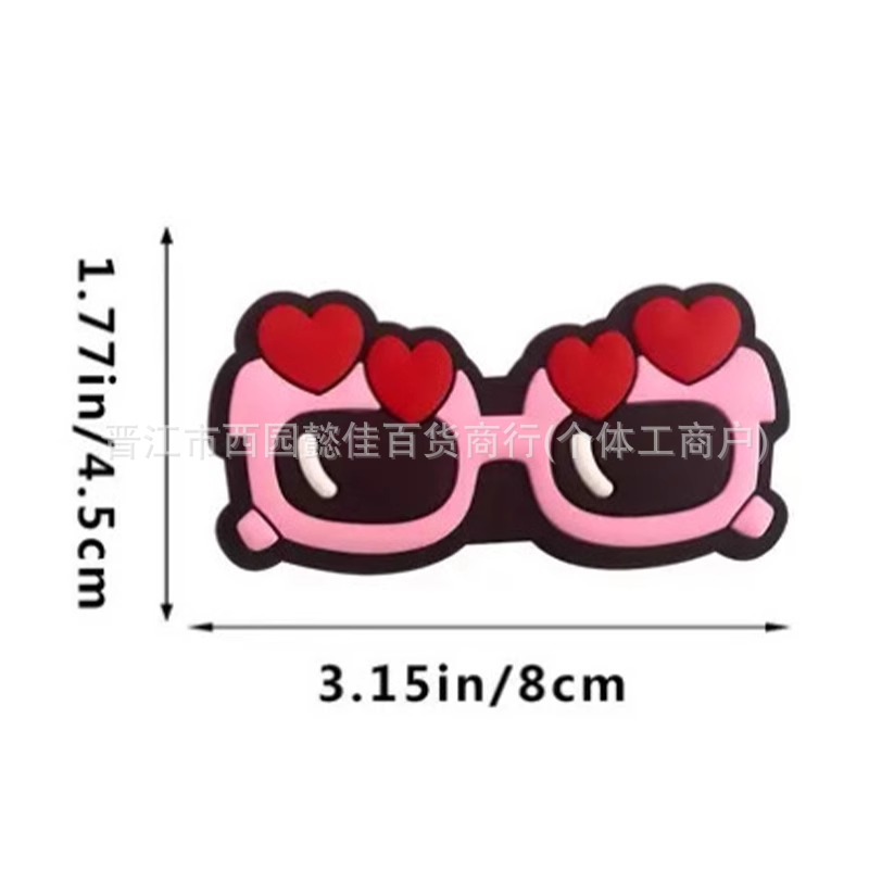 Colgante veraniego para bolso de playa – accesorios Bogg con gafas de sol y arcoíris, estilo divertido DIY