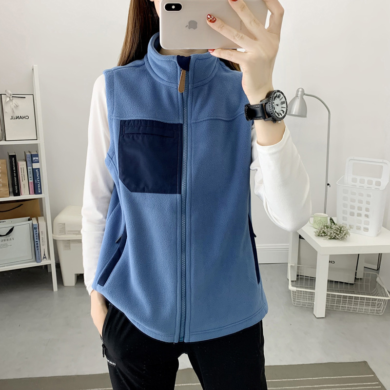 Yao chaleco de terciopelo para hombres y mujeres al aire libre chaleco de terciopelo cálido ocio chaleco de terciopelo cardigans chaqueta de moda image 6
