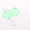 Accessory, cute earrings heart shaped, wholesale, Japanese and Korean