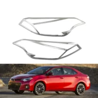 Подходит для Toyota Corolla COROLLA, рамка фары 2014, американская версия, крышка фары, гальваническая нашивка, украшение