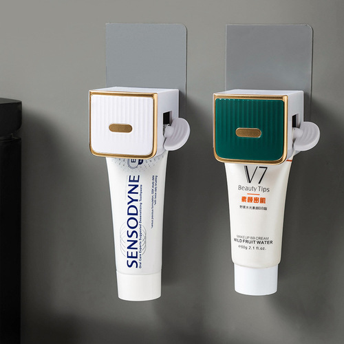 Bathroom toothpaste squeezer creative wall-mounted punch-free lazy toothpaste squeezer toothpaste holder toothpaste storage rack