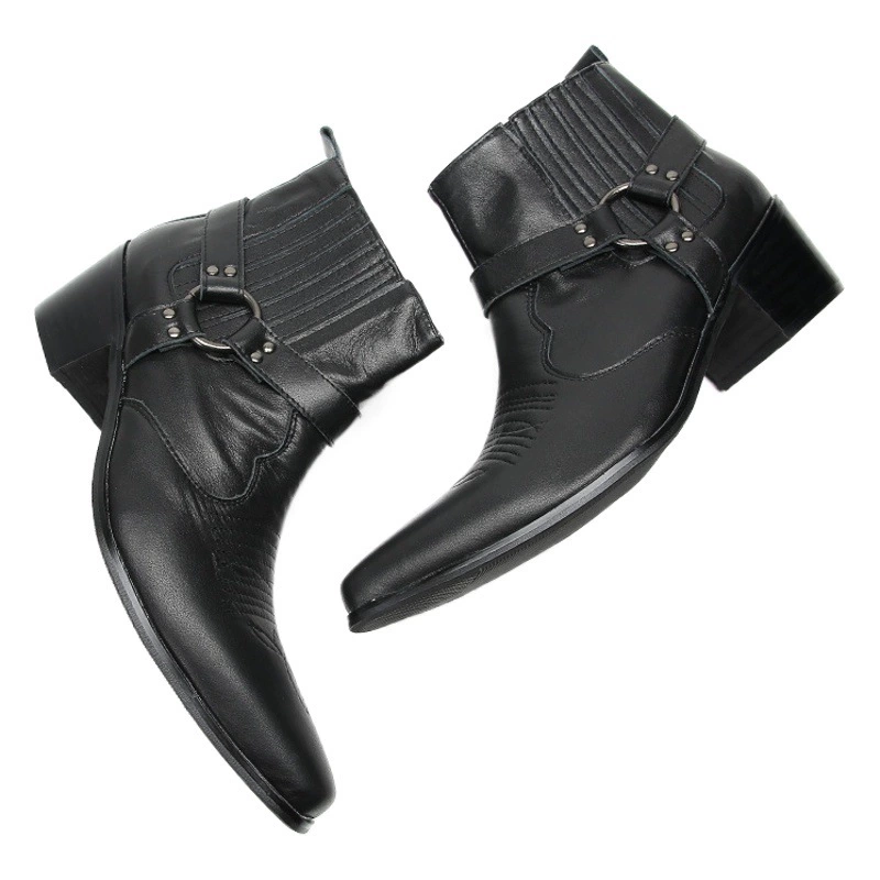 Европейская станция 2023 осенне-зимние новые высокие короткие сапоги Челси, мужские Модные сапоги, броги, резные Ботинки Martin, внешняя торговля