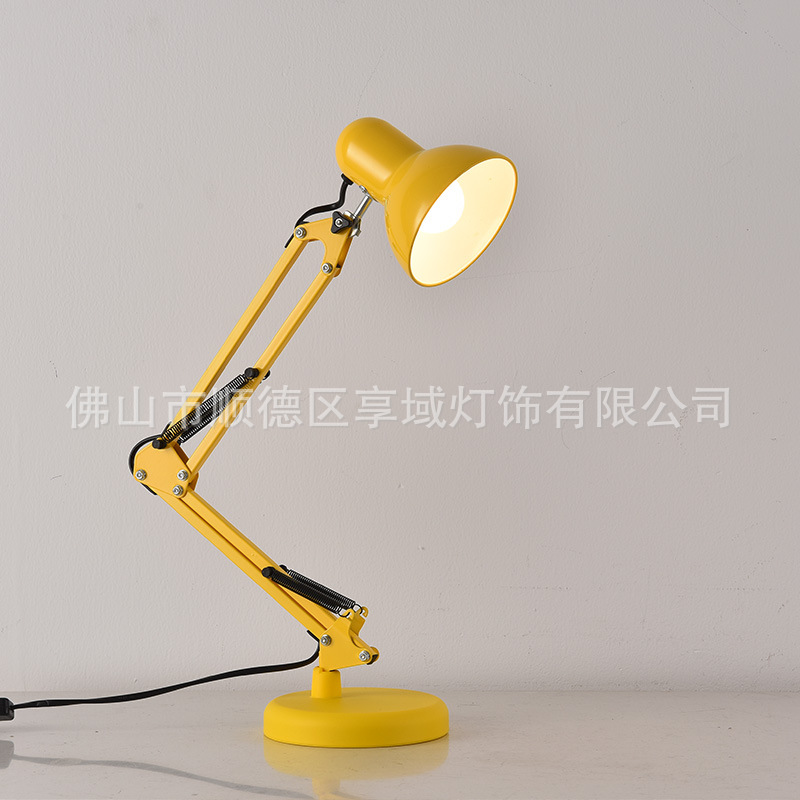 Xiangyu LED americano plug-in Brazo Largo metal protección para los ojos estudio Escritorio de oficina niños estudiante universitario 811 lámpara de escritorio
