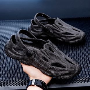 Sandals Men's Baotou Clogs Men's Anti-Odor Anti-Slip Outer Wear Driving Fashion Thick-Soled Soft-Soled Korean Style Sandals for Men