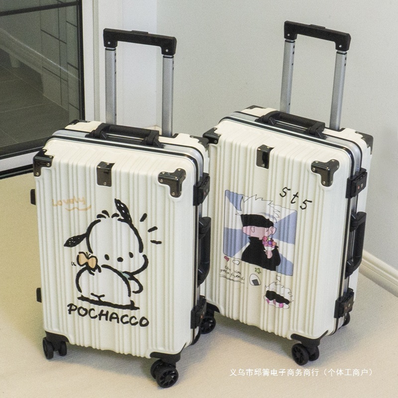 行李箱女卡通高颜值2025新款旅行箱学生拉杆箱大容量男24密码箱子
