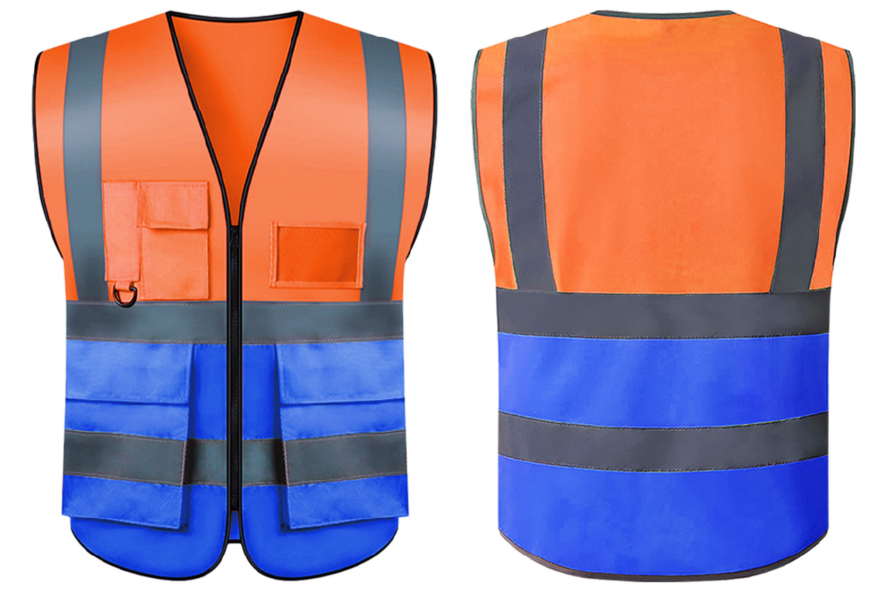 Chaleco de Seguridad Reflectante Multibolsillos para Construcción y Tráfico