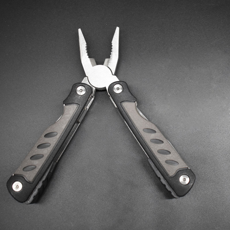 1多功能刀钳子折叠不锈钢工具户外便携野营组合瑞军黑橡胶士钳